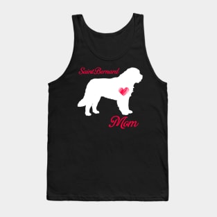 Saint bernard mom   cute mother's day t shirt for dog lovers Tank Top